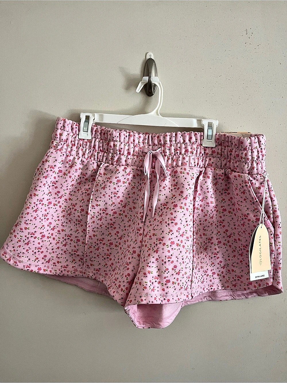 Blogilates Marshmallow Dolphin Short Floral Running Shorts Pink XL